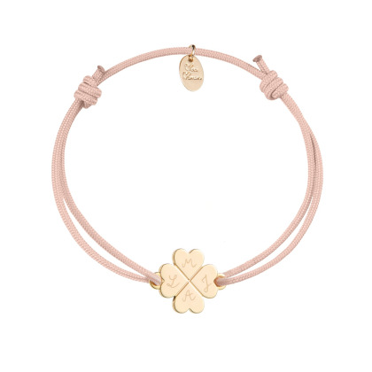 Personalised Friendship Bracelet gold plated merci maman