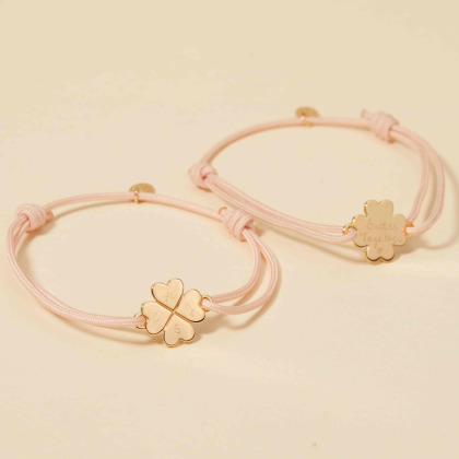 Personalised Friendship Bracelet gold plated merci maman