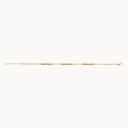 Bracciale con perline dorate placcato in oro merci maman