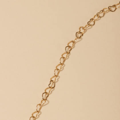 Collier personnalisé Chaîne Cœur Merci Maman