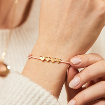 Créez un Bracelet Charm Perles personnalisé plaqué or merci maman