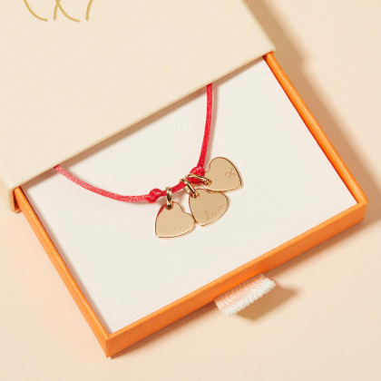 Collar personalizado gargantilla corazón con nombre Merci Maman