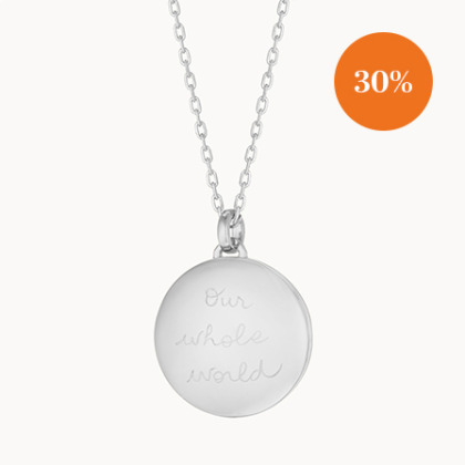 Personalisierte Medaillon Halskette Sterlingsilber