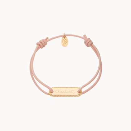 Personalised Mini Beaded Identity Bracelet Merci Maman