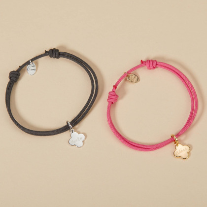 Bracelet personnalisé Mini Croix Romane Plaqué Or Merci Maman