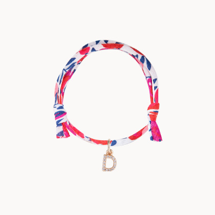 Pulsera Liberty con mini Abecedario de cristal merci maman