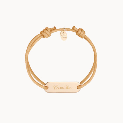 Jewellery For Couples Mini Identity Bracelet gold plated merci maman
