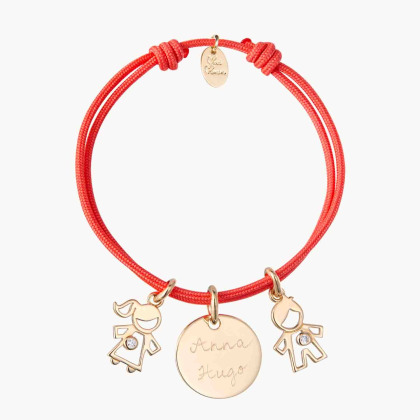 Personalised Crystal Mummy Bracelet gold plated merci maman