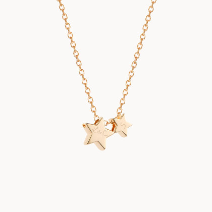 Collana Stella della Mia Famiglia Personalizzata placcato in oro merci maman