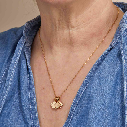 Collar personalizado con nombre Mis Nietos merci maman