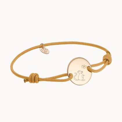 Personalised Animal Chinese Zodiac Bracelet gold plated merci maman