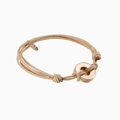 Personalisiertes Kristall Unity Armband vergoldet merci maman