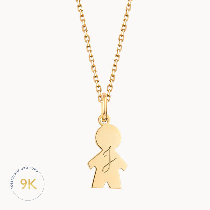 Collana Bambino personalizzata in oro 9 carati merci maman