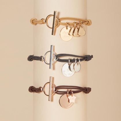 Personalisiertes Großmutter Armband vergoldet merci maman 