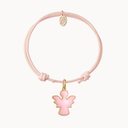 Bracelet Personnalisé Baptême ou Communion en Émail plaqué or merci maman