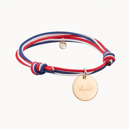 Personalized Patriot Bracelet gold plated merci maman