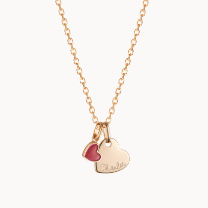 Collana personalizzata con cuore San Valentino placcato oro merci maman