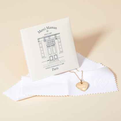 Paño limpiador y pulidor de joyas merci maman