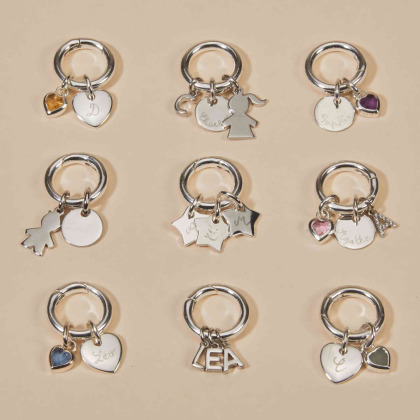 Collar personalizado con cordón Amuleto de la Suerte pequeño merci maman