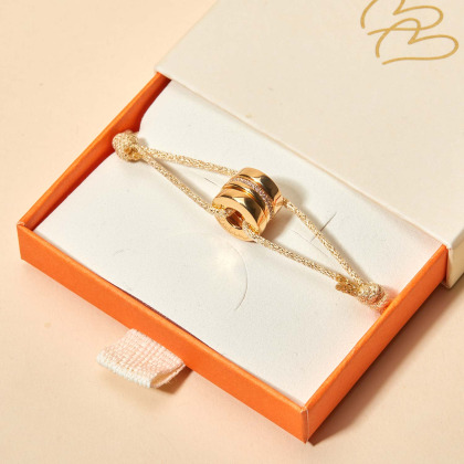 Personalised Sparkling Unity Bracelet gold plated merci maman