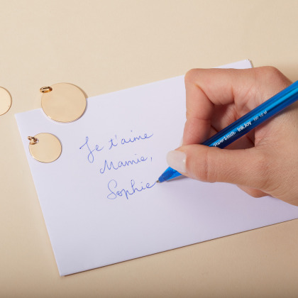 Meine Handschrift - Doppel Plättchen Halskette