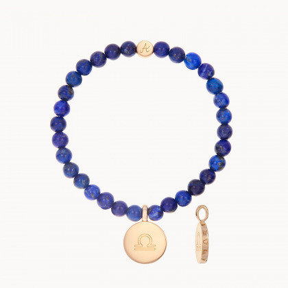 Bracelet personnalisé Perles Médaille Zodiac