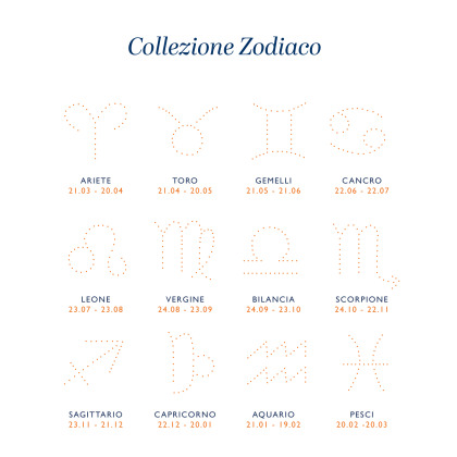Braccialetto personalizzato a catena Zodiaco