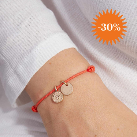 Personalised Clover Bracelet gold plated merci maman