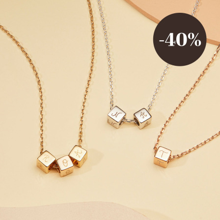 personalised dice necklace gold plated merci maman