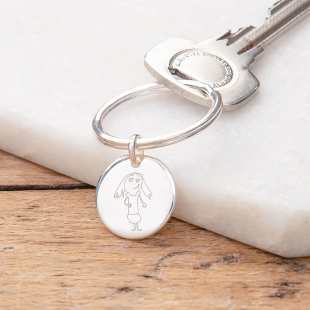 Drawn By You - Personalised Keyring