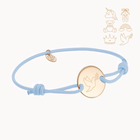 Il Mio Piccolo Braccialetto personalizzato placcato in oro merci maman