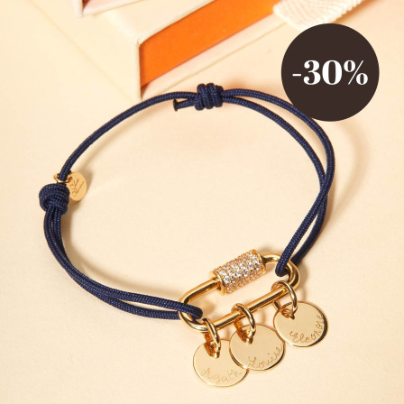 Personalised Lucky Charm Name Braid Bracelet