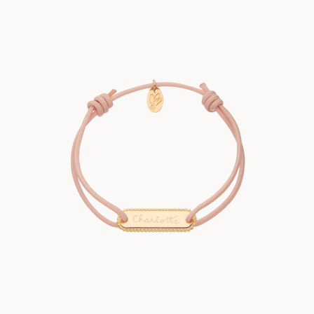 Personalised Mini Beaded Identity Bracelet Merci Maman