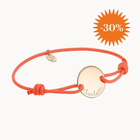 Personalised Pastille Bracelet gold plated merci maman