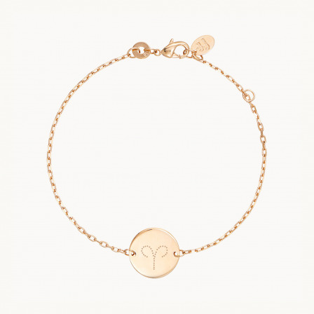 Personalized Zodiac Chain Bracelet gold plated merci maman