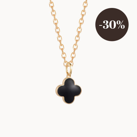 Personalised Enamel Clover Cross Necklace gold plated merci maman