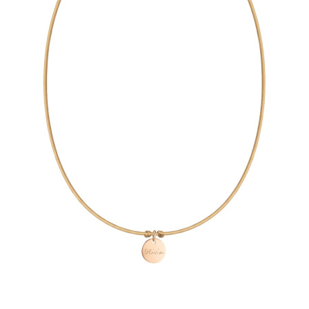 Collar personalizado gargantilla con cordón y nombre Merci Maman