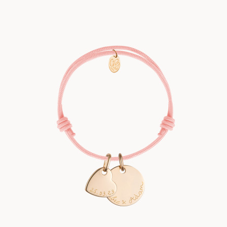Bracelet personnalisé Amour plaqué or merci maman