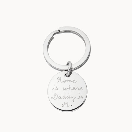 Llavero personalizado de acero merci maman