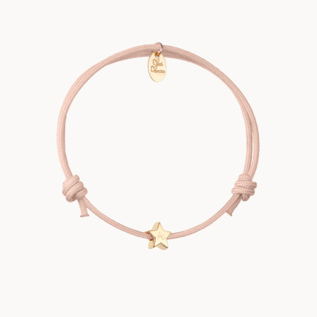 Personalisiertes Stern Armband vergoldet merci maman