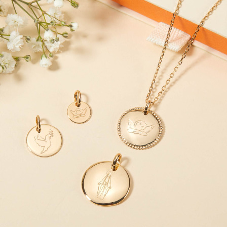 Personalised Symbol Necklace gold plated merci maman