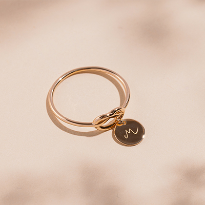 Personalised Tie the Knot Ring