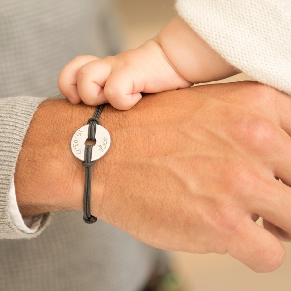 men open disc bracelet