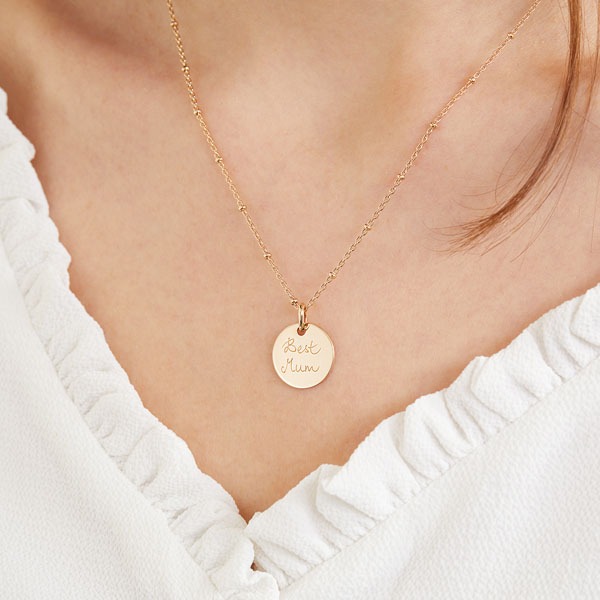 Personalised message necklace