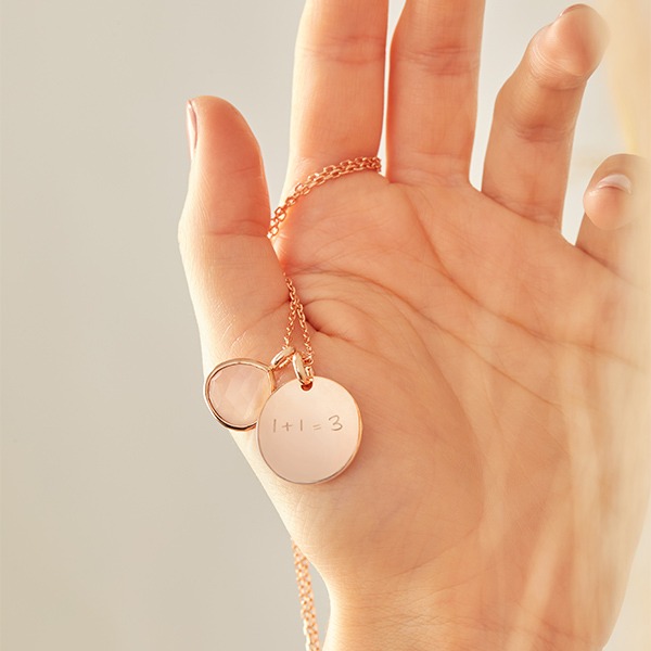 Collana personalizzata con pietra semi-preziosa