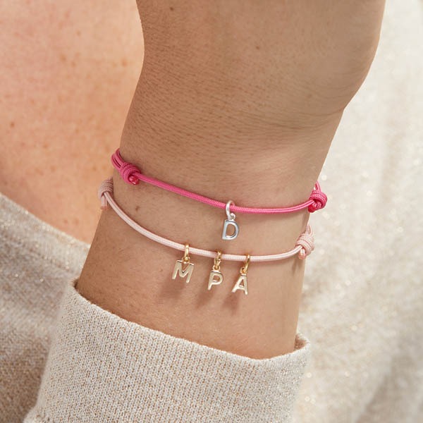 Mini Buchstaben Charm Armband