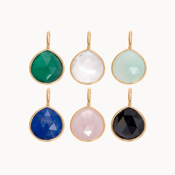 Pendentif pierre fine