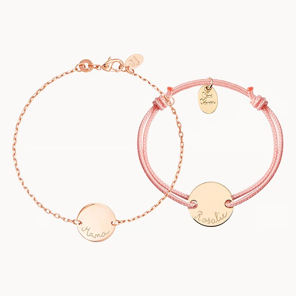 Duo de Bracelets personnalisés Maman & Enfant