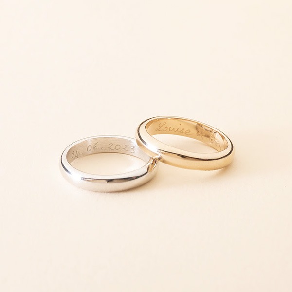 Bague personnalisée Alliance