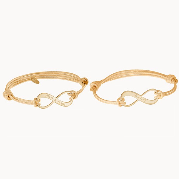 Bracelets Personnalisés Duo Infinity